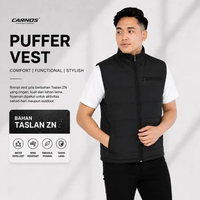 Carnos Armor Rompi Pria Puffer Vest Jacket Hitam XL