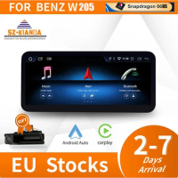 Snapdragon 668S Android 13 Wireless CarPlay For Mercedes Benz C Class W205 2014-2018 Car Multimedia Navigation GPS DSP 4G WiFi
