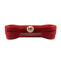 MR Shoelaces FP62 Red Brick (Merah Batu Bata) Tali Sepatu Pipih Flat 80cm 7mm 90cm 100cm 120cm 130cm