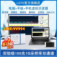 LOTO 100M1G采樣率數字虛擬示波器USB手機平板電腦版便攜式EMC