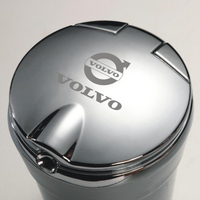 煙灰缸 車載煙灰缸 專用沃爾沃XC60 XC90 S90 V60 XC40汽車載煙灰缸內飾改裝金屬帶燈