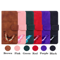 Girls Flip Butterfly Wallet Case For Xiaomi 12T Pro 11T Redmi A1 Xiaomi Poco M4 5G 12 Lite Note 11 Pro Stand Leather Card Cover