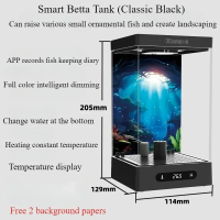 Smart betta dedicated fish tank desktopsmall ecological self-circulating desk aquarium fish tank