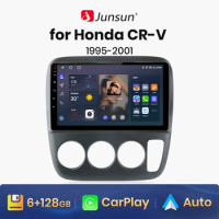 Junsun V1 AI Voice Wireless CarPlay Android Auto Radio for Honda CR-V CRV 1995 - 2001 4G Car Multimedia GPS 2din autoradio