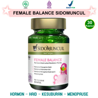 SIDOMUNCUL FEMALE BALANCE 30 KAPSUL JAMU HERBAL HORMON KESUBURAN PCOS MENOPAUSE WANITA SIDO MUNCUL N