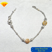 Gelang Rantai Emas Putih 06 Kadar Emas 750