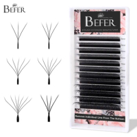 Befer Beauty Cilios 3D/4D/5D/6DW Shaped Lashes Extension Technological Fibers Eyelashes Extensions P