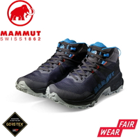 【MAMMUT 長毛象 女 Sertig II Mid GTX 中筒健行鞋《深鈦金灰》】3030-04840/機能鞋/登山鞋