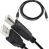 200pcs 1.8M USB 2.0 A to B Male Adapter Data Cable for Epson Canon Sharp HP Type B Printer Scanner Extension Wire Cord