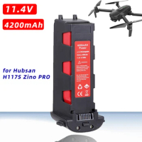 11.4V 4200mAh Battery for Hubsan H117S Zino Pro RC Quadcopter Spare Parts RC FPV Camera Lipo Drone Intelligent Flight Battery