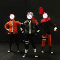 1/12 Men Soldier Japan Samurai Ninja Costume Robe Cosplay Combat Uniform Coat Pants For 6Inch Action Figure Body