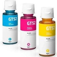 TINTA ORIGINAL HP GT52 Cyan Magenta Yellow Printer HP 315 319 415 515 615 GT5810 yellow kuning