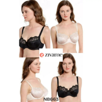 Bra Wanita Kawat Cup 3/4 Tanpa Busa ZIVAME Big SIze 32DD s/d 40K Hias Lace Non Padded Beha Jumbo Un
