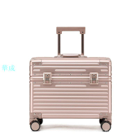 全鋁鎂合金攝影箱相機箱18寸登機箱行李箱男女20寸金屬旅行機長箱