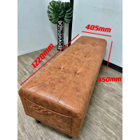 VC 4 FEET LONG STOOL BENCH CHAIR FABRIC OTTOMAN SOFA chesterfield minimalist sofaella furniture fold