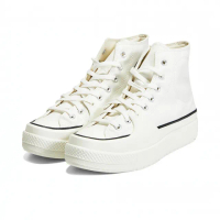 【CONVERSE】休閒鞋 男鞋 女鞋 帆布鞋 高筒 厚底 增高 CTAS CONSTRUCT HI VINTAGE WHITE/BLACK 白 A02832C