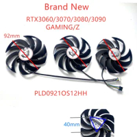 New 92mm PLD09210S12HH VGA GPU Graphics Card Cooling Fans Cooler Radiator for MSI RTX 3060 3070 RTX3080 RTX3090 GAMING /X Magic