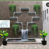 pembuatan taman kucai mini rumput batu koral/disaind taman