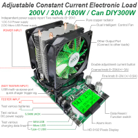 180W Digital Battery Capacity Tester Power Supply Indicator