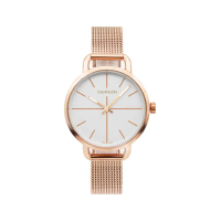 【Calvin Klein 凱文克萊】CK經典簡約 白面 玫瑰金殼 米蘭錶帶 CK錶 女錶 手錶 情人節(K7B23626)