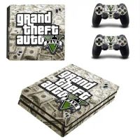 Grand Theft Auto GTA 5 PS4 Pro Stickers Play station 4 Skin Sticker Decal For PlayStation 4 PS4 Pro Console &amp; Controller Skins