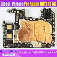 128GB Motherboard PCB Module For Xiaomi Redmi Note 10 5G Mainboard Original Unlocked Logic Board for Redmi Note 10 5G Global ROM