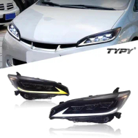 Car Head Lamp Assembly For Toyota Wish Headlights 2009-2015 Upgrade Modified to NEW Wish Dynamic Turn Signal Brake LED Headlight