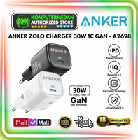 Charger Anker A2698 30W Wall Charger Adaptor GaN USB Type C Lightning MFi Fast Charging - A2698 Hita