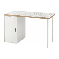 LAGKAPTEN/ALEX 書桌/工作桌, 白色/碳黑色, 120x60 公分