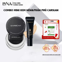 Kem Nền Mini & Phấn Phủ Mini CARSLAN  Che Phủ Tốt, Kiềm Dầu Lâu Trôi 5g