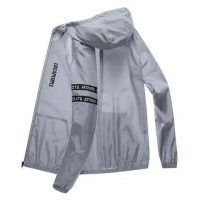 Quần Áo Chống Nắng Lụa Lạnh Mùa Hè, Hợp Xu hướng Mới, Áo Khoác Thể Thao Dáng Rộng Anorak Siêu Mỏng, 