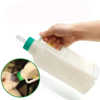 1PCS Lamb Goat Milk Bottle 850ml Goat Milk Jug With Replaceable Silicone Nipple Drinker Feeding Tools Equipment Goat Feeding