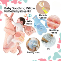 [COD] Boneka Penenang Bayi Boneka Peluk Tidur Bayi Fitur Tepukan Lembut Otomatis dengan Musik untuk 