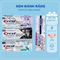 [Mua ngay tiết kiệm] Kem đánh răng Crest 3D White Brilliance/Blash/Charcoal Tẩy trắng răng làm trắng