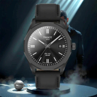 【TISSOT 天梭 官方授權】PRC 100 Solar T151.422.36.051.00 太陽能手錶-39mm 黑皮帶(T1514223605100)