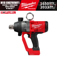 Milwaukee M18 ONEFHIWF1/2867 M18 FUEL™ 1" High Torque Brushless Cordless Impact Wrench w/ ONE-KEY™ 18V Power Tools 2033NM