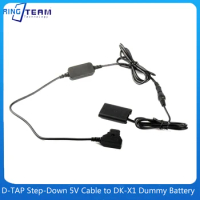 Dummy Battery DK-X1+D-TAP Step-Down 5V Line Suitable For Sony DSC-RX1 RX1R RX100II RX100III RX100M2 RX100IV RX100M3