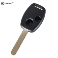 KEYYOU Brand New Keyless Entry Remote Car Key Fob 2 Button For Honda For Civic CRV Jazz HRV No Chip Free Shipping