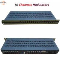 av to rf Modulator 16 in1 CATV modulator interval channels tv match set top box output RF signal for hotel/school/dormitory