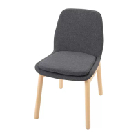 VEDBO 餐椅, 樺木/gunnared 灰色