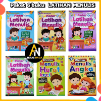 Paket 6 Buku Pintar Latihan Menulis PAH Untuk Anak TK PAUD Buku Latihan Menulis Buku Belajar Menulis