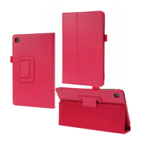 100PCS/Lot Folio Stand PU Leather Case For Samsung Galaxy Tab A7 Lite 8.7 T220 T225 2021 Litchi Tablet Cover