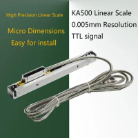 Sino KA500-470 520 570 620 670 720 770mm Slim Linear Glass Scale Ruler KA-500 Thin Small 5V TTL Digital DRO Scale