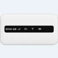 Unlocked PINSU R100 5G Roter Wi-Fi 6 Dual-Core NSA+SA Mobile Wi-Fi 5G Router With SIM Card Qualcomm SDX55 Moden 3600 mAh battery