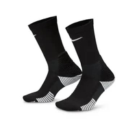 NIKE Unisex Basketball Elite Cushion Crew Sock Kaos Kaki Basket [HM0285-010] Black/White/White S