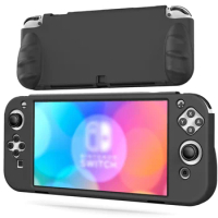 OIVO For Nintendo Switch OLED Case Silicone Grip Protector Dockable Soft Shell Console Skin Case for N-Switch OLED Accessories
