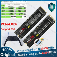 4TB Original SSD 1080 PRO พร้อมฮีทซิงค์ PCIe4.0 NVMe SSD 1TB 2TB ภายใน Solid State Disk สำหรับ PS5 Mini PC Gaming Hard Drive