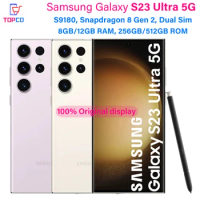 Samsung Galaxy S23 Ultra 5G S9180 256GB 512GB ROM Snapdragon8 Gen 2 Dual Sim Octa Core 6.8" 200MP 8G/12GB RAM Original CellPhone