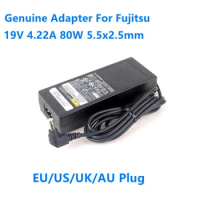 Genuine 19V 4.22A 80W Laptop Power Supply Charger ADP-80NB A ADP-80SB B For Fujitsu FMV Lifebook AH550 AH532 B6220 AC Adapter