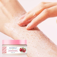 Body Scrub Exfoliating Cream Pomegranate Seed Extract Moisturizing Whitening Peeling Clean Pores Face Skin Exfoliator Care Gel